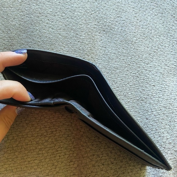 MICHAEL KORS MENS Blue Leather Billfold Wallet with Passcase NWOT - Picture 4 of 5